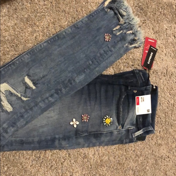 Express jeans with flower stones - Picture 6 of 6